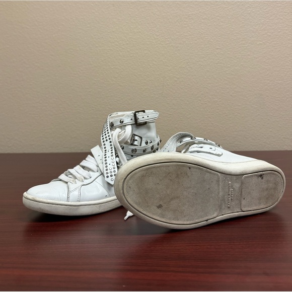 Saint Laurent Studded Leather High Top Sneakers - Picture 3 of 5